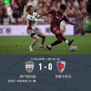 九游彩票官网-神户胜利船1-0京都不死鸟，特雷维桑乌龙，埃利亚斯进球被吹